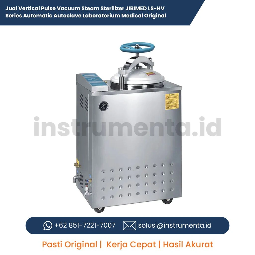 Jual Vertical Pulse Vacuum Steam Sterilizer JIBIMED LS-HV Series Automatic Autoclave Laboratorium Medical Original